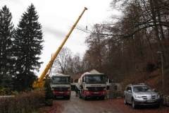 Wieder kommen Betonmischer um ....