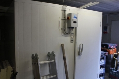 Das neue Kühlhaus im Anbau ist angeschlossen....